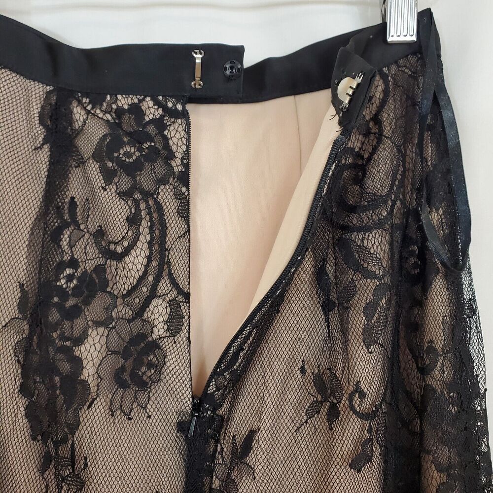 May Queen Couture Dark Floral Sheer Lace Maxi Skirt 2 Fairy Grunge Whimsigoth - Picture 6 of 11